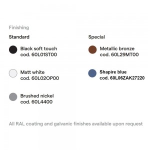 Lámpara de pie de brazo simple para espacios interiores Elle 1 LED de Lumina