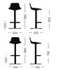 Taburete Set pie central Sellex