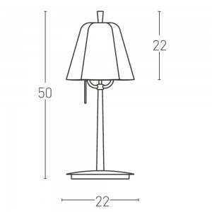Lámpara sobremesa FLO' TABLE Lumen Center