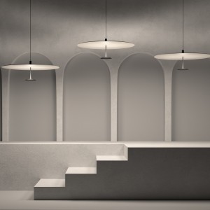 Lámparas modernas de suspensión Dot 600 Lite (dos configuraciones) de Lumina.