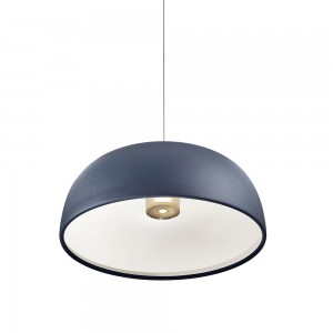 Lámpara de suspensión con pantalla de aluminio para interior TIA de Lumina.