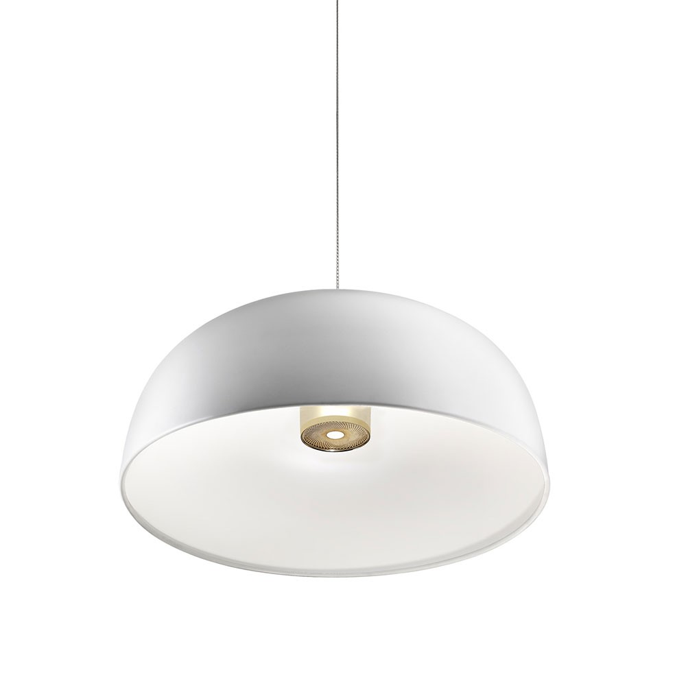 Lámpara de suspensión con pantalla de aluminio para interior TIA de Lumina.
