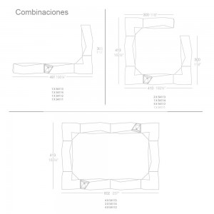 Barra central de Bar Faz con Luz Led Interior y Fabricada en Resina | Vondom