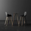 Taburete Faz Wood con brazos. Vondom