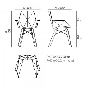 Sillón Faz Wood. Vondom