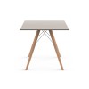 Mesa cuadrada Faz Wood dining table. Vondom