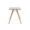 Mesa cuadrada Faz Wood dining table. Vondom
