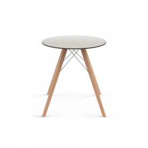 Mesa redonda Faz Wood dining table. Vondom