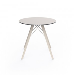 Mesa redonda Faz Wood dining table. Vondom