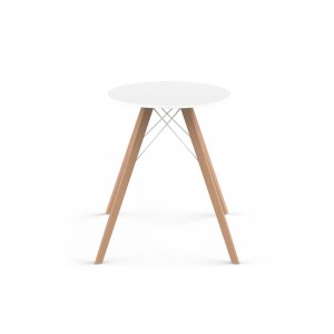 Mesa redonda Faz Wood dining table. Vondom