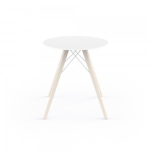 Mesa redonda Faz Wood dining table. Vondom