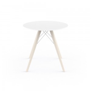 Mesa redonda Faz Wood dining table. Vondom