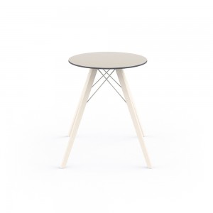Mesa redonda Faz Wood dining table. Vondom