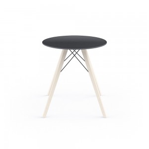 Mesa redonda Faz Wood dining table. Vondom