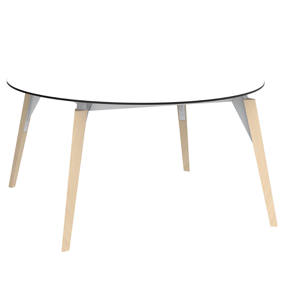 Mesa redonda Faz Wood lounge table. Vondom