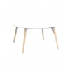 Mesa redonda Faz Wood lounge table. Vondom