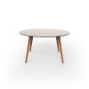 Mesa redonda Faz Wood lounge table. Vondom
