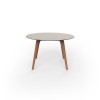 Mesa redonda Faz Wood lounge table. Vondom