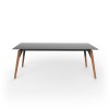 Mesa rectangular Faz Wood lounge table. Vondom