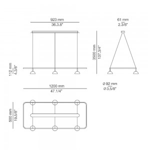 Lámpara suspensión Cupolina T-3935 Estiluz