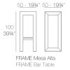 Mesa 50 Frame con Doble Pared Resistente al sol | Calidad Lluesma