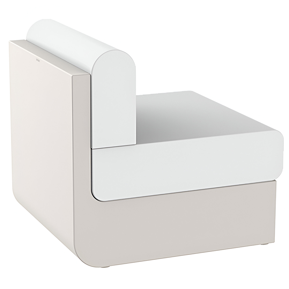 Sofá Ulm módulo central con Acolchado silvertex y opción de luz