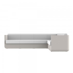 Sofá Ulm módulo central con Acolchado silvertex y opción de luz