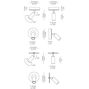 Lámpara de Aplique/Techo Volta Estiluz