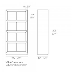 Contrabarra alta Vela Para Interior y Exterior con Luces Led en su Interior | Vondom