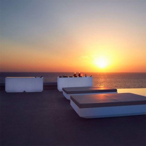 Barra Vela catering con cubitera y opción de luz | Diseño Vondom