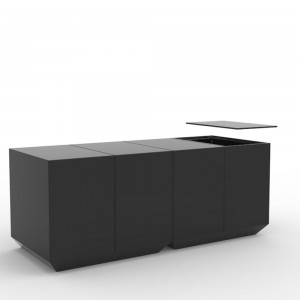 Barra Vela catering con cubitera y opción de luz | Diseño Vondom