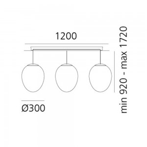 Lámpara suspensión Stellar Nebula Cluster Linear Artemide