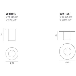 Mesita auxiliar Side Tables 2001 BD Barcelona