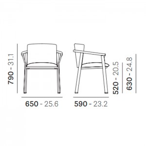 Sillón Lamorisse 3684 Pedrali