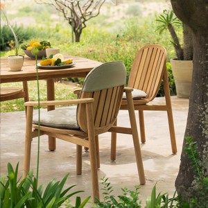 Mesa cuadrada de madera Twins Emu