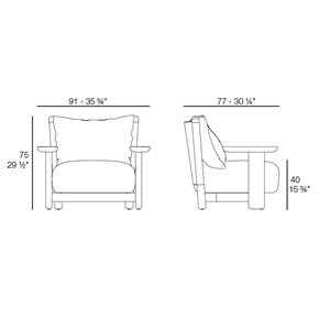 Butaca madera Milos Vondom