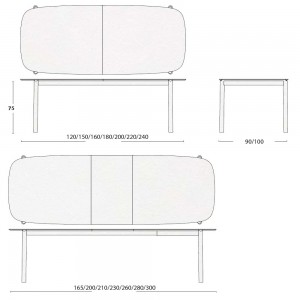 Mesa Rectangular Extensible Juno Ondarreta
