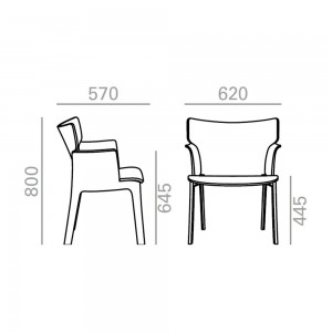 Sillón Adela Rex Ancho Tapizada Andreu World