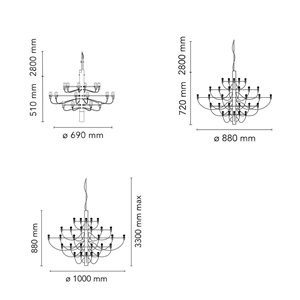 Lámpara suspensión 2097 Flos