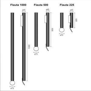 Aplique pared Flauta Flos