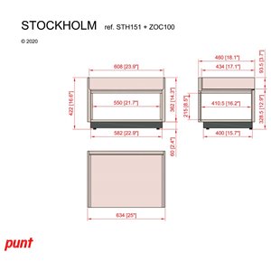 Mesa noche Stockholm STH15 Punt