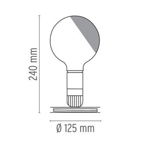 Lámpara mesa Lampadina Flos