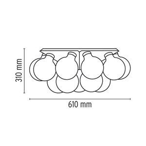 Lámpara pared/techo Taraxacum 88 C/W Flos
