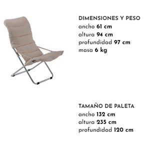 Sillón relax Fiesta Soft Fiam Outdoor