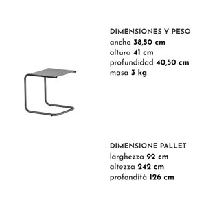 Mesa auxiliar Club Fiam Outdoor