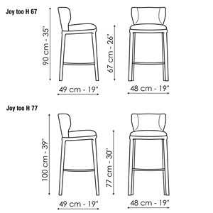 Taburete Joy too Bonaldo