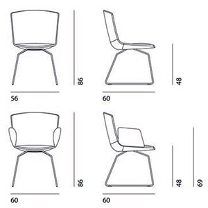 Silla Calum Home Trineo Desalto