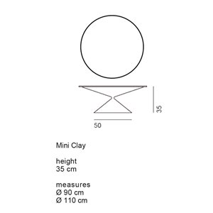 Mesa Centro Mini Clay Canvas Desalto