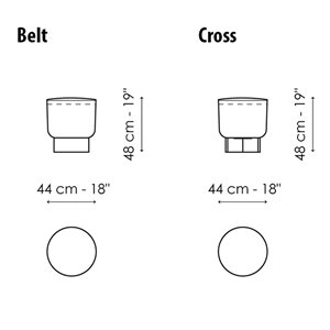 Pouf Belt-Cross Bonaldo