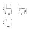 Silla Aava 02 polipropileno tapizada Arper